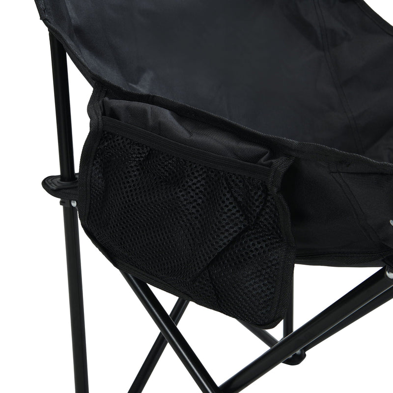2 Pieces Outdoor Camping Chairs Folding / Portable, Comfortable Seating, Durable Steel Fram by HouseOfZazla