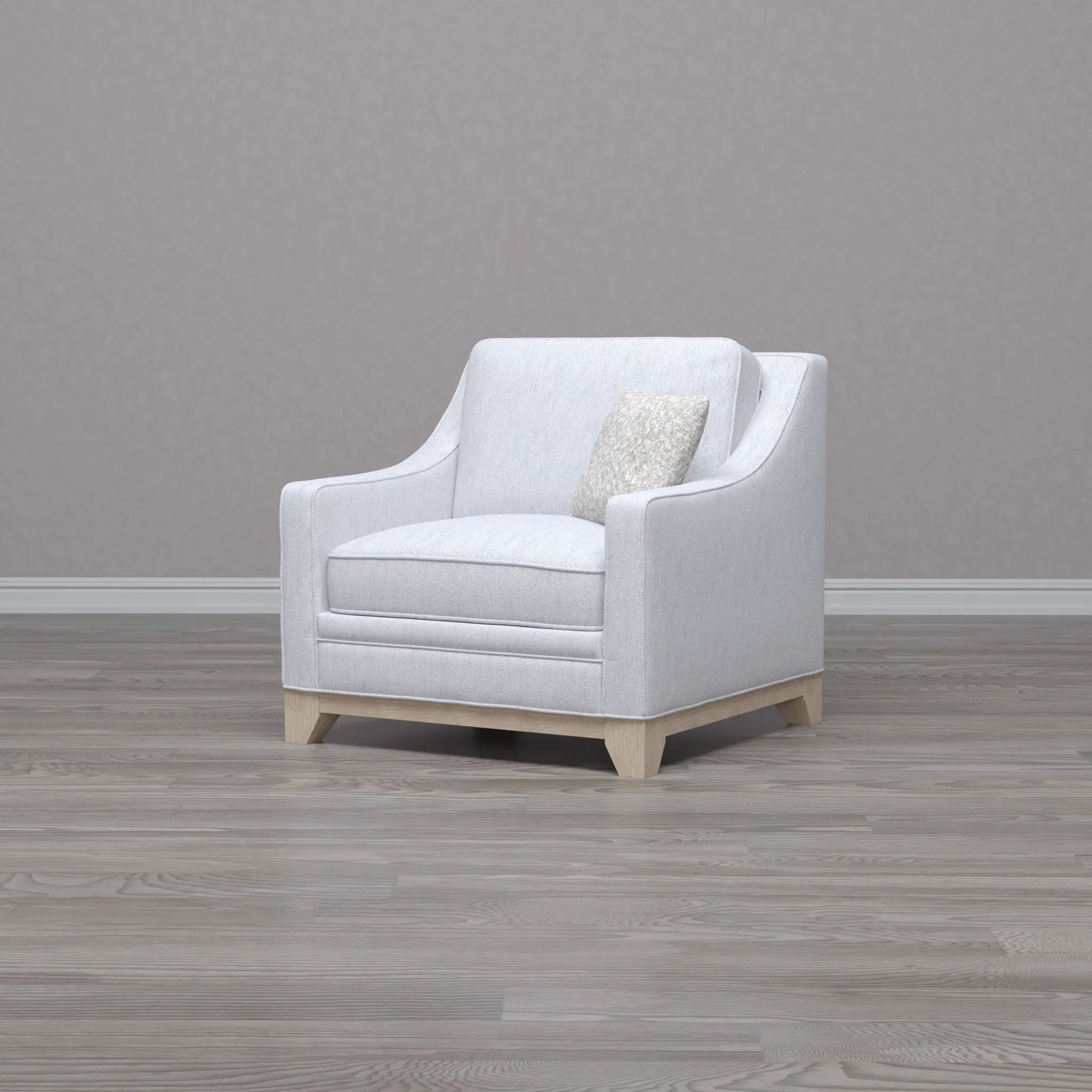 Lounge Chair With Casual Accent - Gray by HouseOfZazla