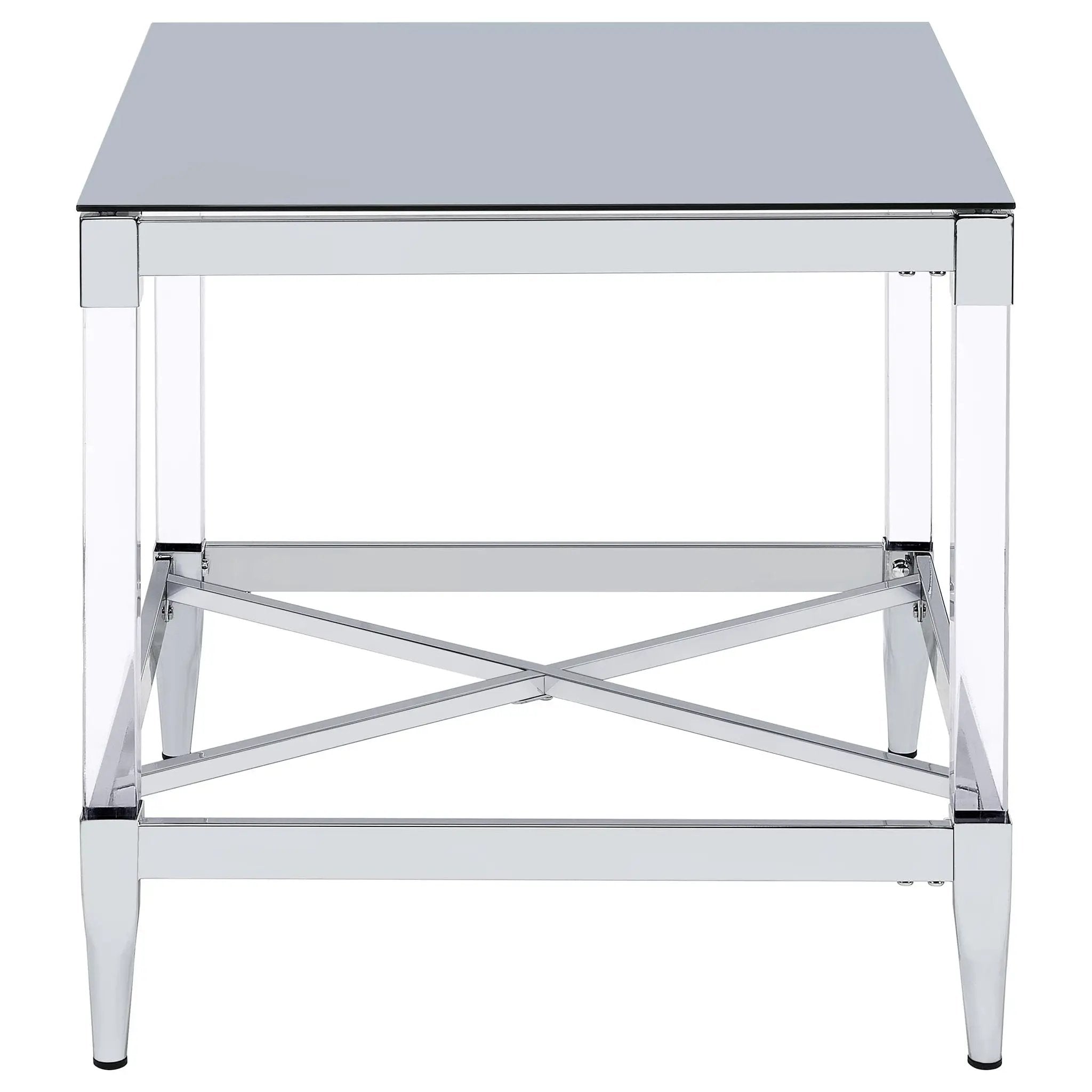 Lindley 3-piece Square Coffee and End Table Set Chrome by Unique Piece Furniture