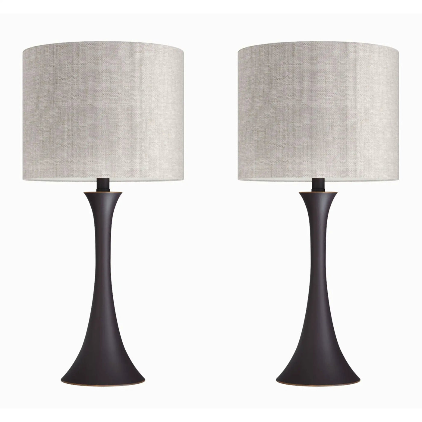 Lenuxe - Contemporary & Modern Design Table Lamp (Set of 2) by HouseOfZazla