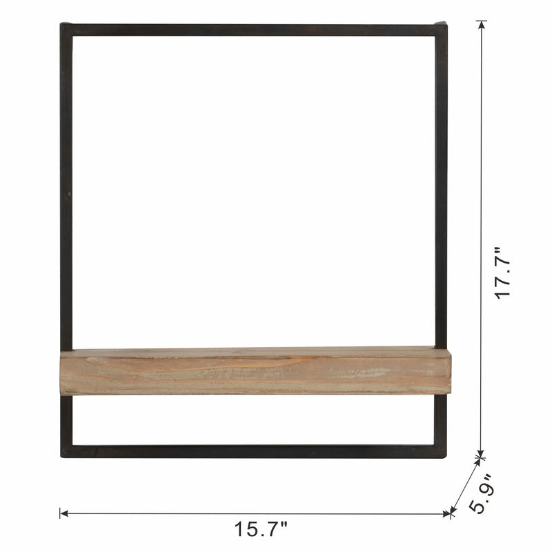 Wall Shelf, Wall Hanging Decor, Home Decor Accent - Black / Brown by HouseOfZazla