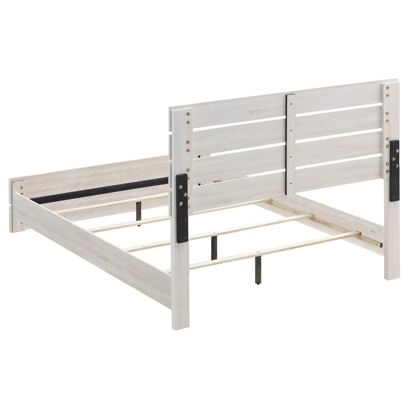 Slatted Headboard Panel Bed by HouseOfZazla
