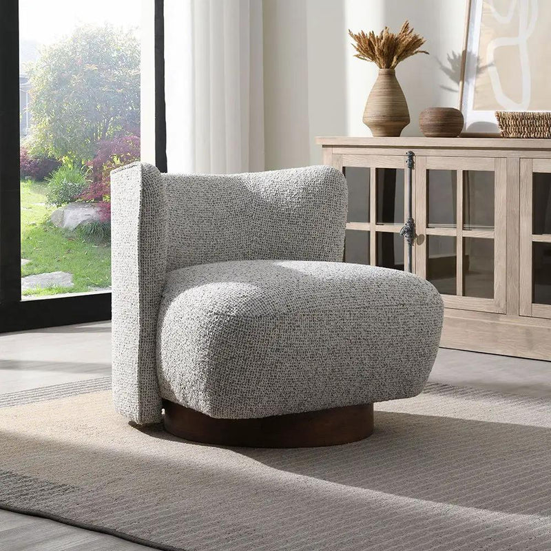 Lisa - Accent Chair - Gray Tweed by Unique Piece Furniture