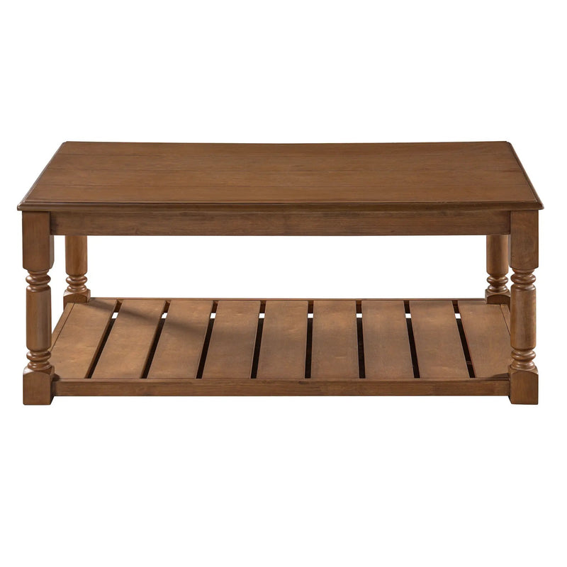 Vibe Haus Farmhouse Wooden Coffee Table by HouseOfZazla