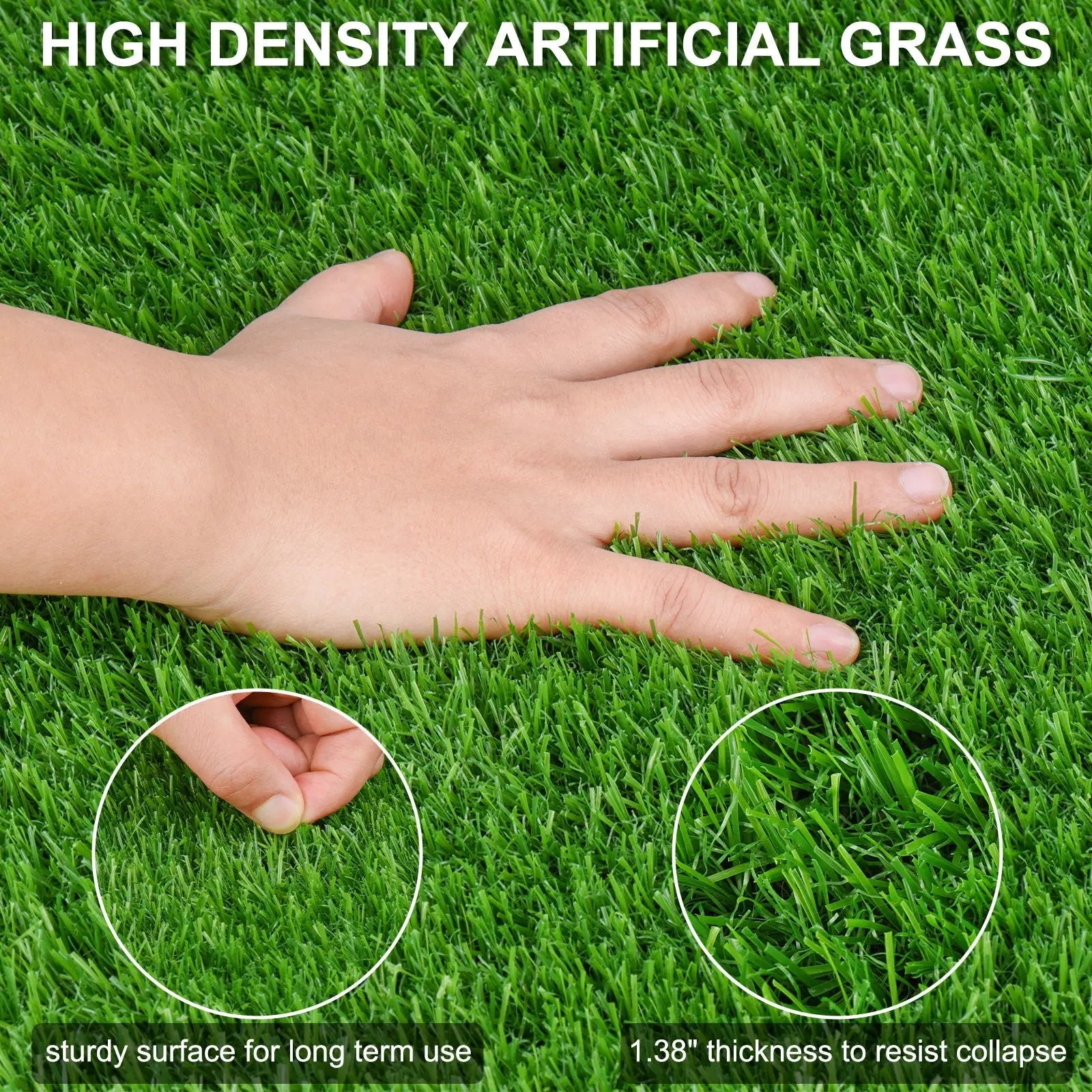 5FT x 10FT Outdoor Artificial Grass Runner Rug by HouseOfZazla