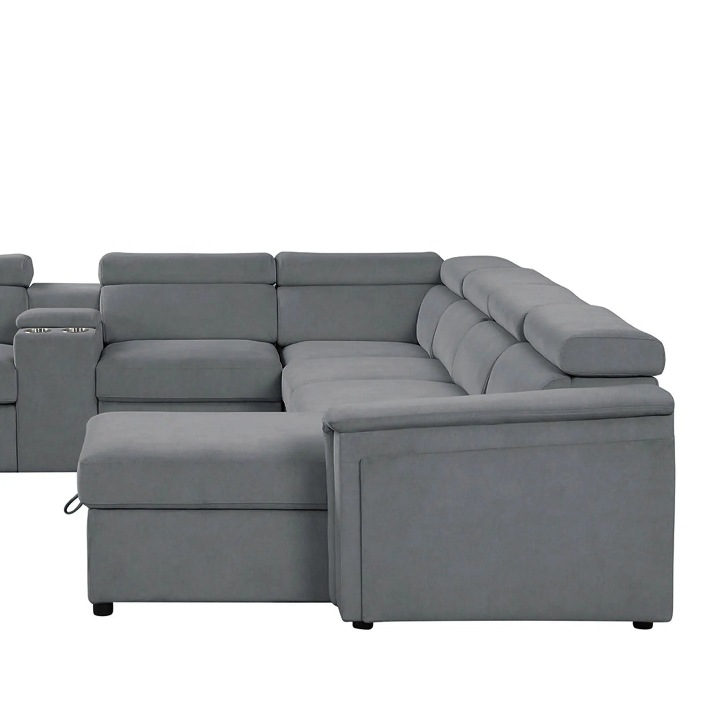 Harvey - Power Recliner Sleeper Sectional by HouseOfZazla