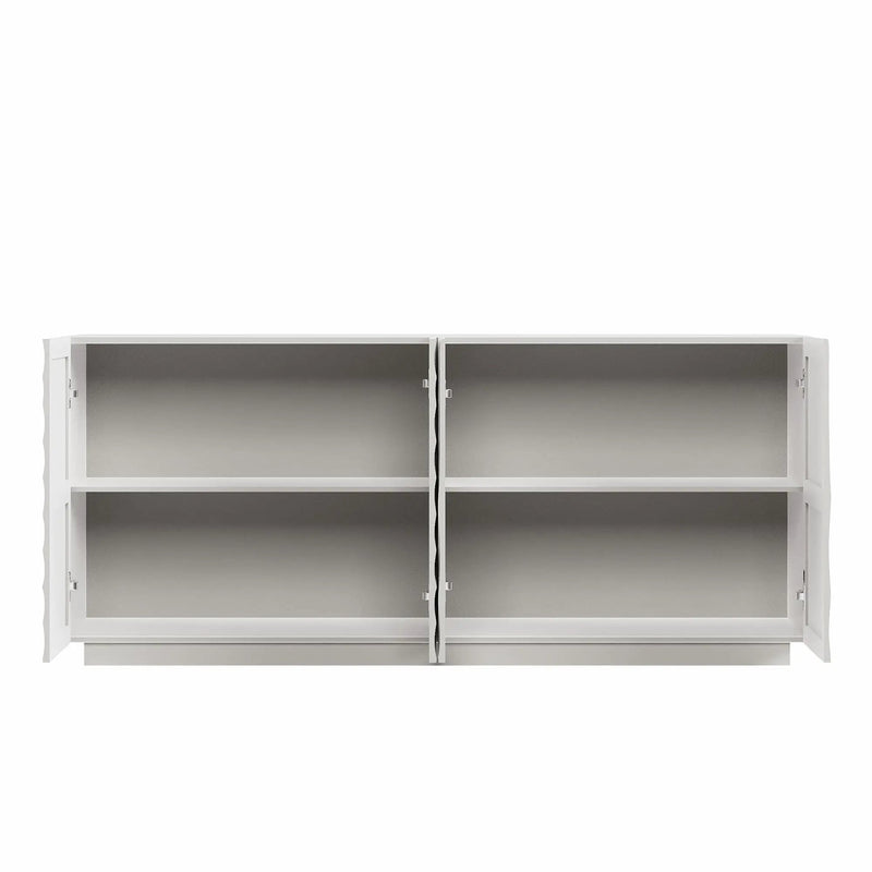Buffet Cabinet with Storage - Modern 4-Door Sideboard by HouseOfZazla