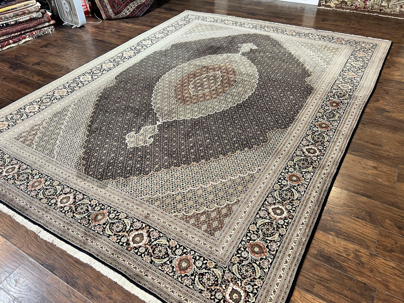 Exquisite Persian Tabriz Rug - 10x13, 400 KPSI, Herati Pattern by Jewel Rugs