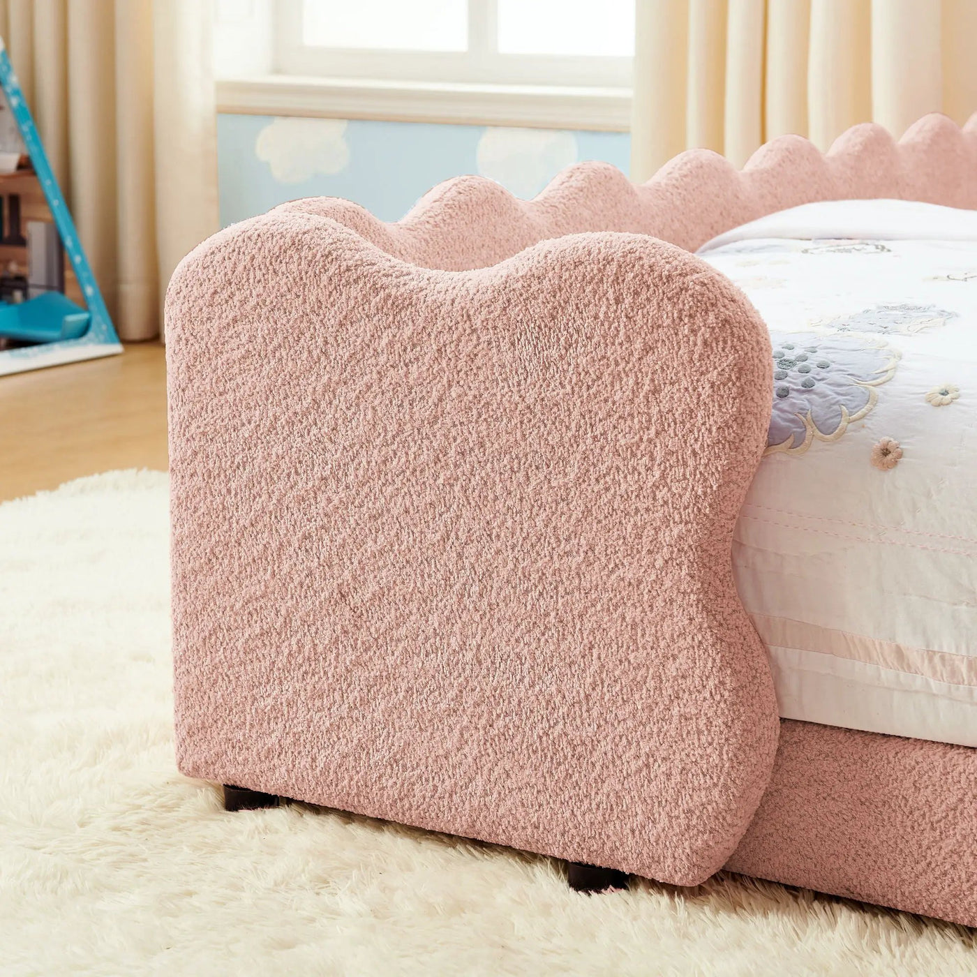 Cute Dinosaur Shaped Bed With Safety Guardrail, Toddler Frame by HouseOfZazla