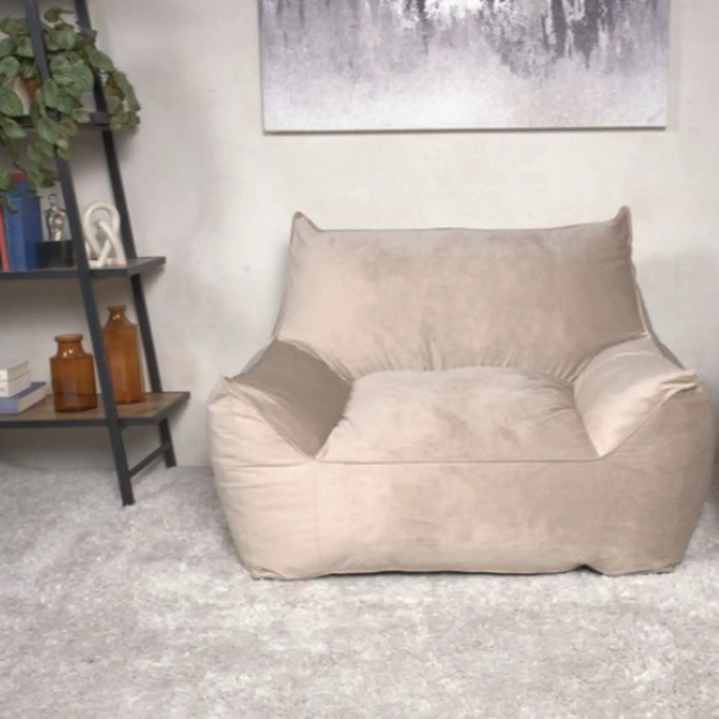 Allea - Bean Bag Chair With Armrests by HouseOfZazla