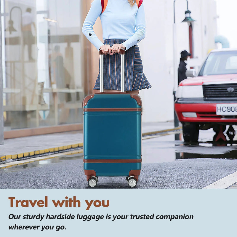 GigaTech Hardshell 3-Piece Lightweight Luggage Set - Blue 28 Inch by HouseOfZazla