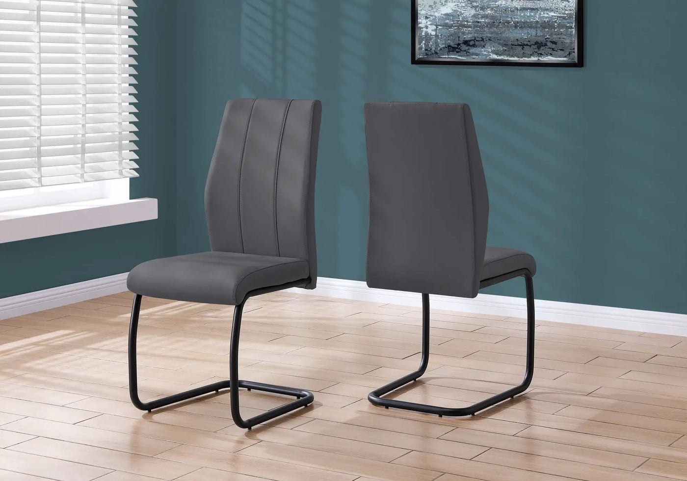 Dining Chair, Side, Upholstered For Dining Room, Contemporary & Modern (Set of 2) by HouseOfZazla