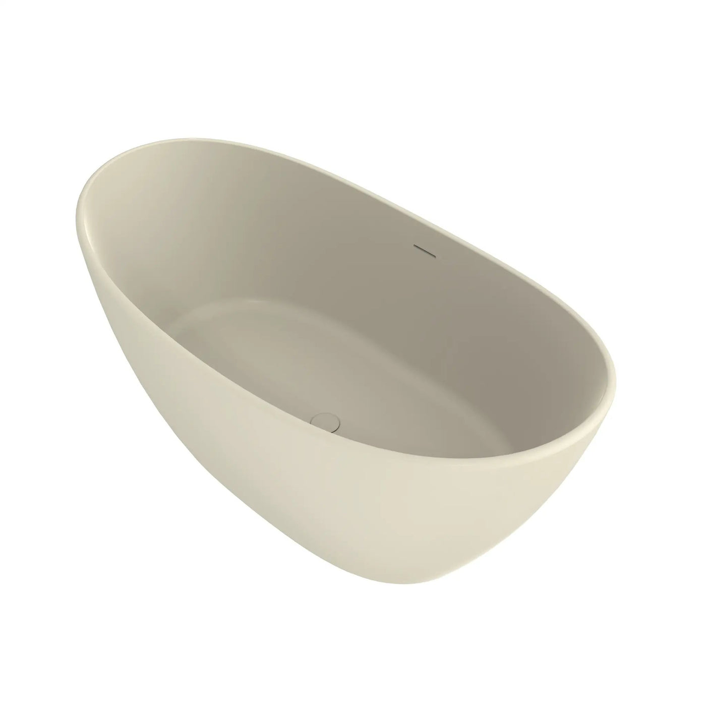 61 Inch Freestanding Solid Surface Soaking Bathtub by HouseOfZazla