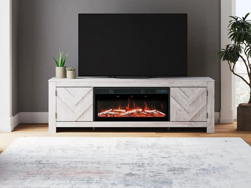 Cayboni - LG TV Stand With Fireplace Option by Unique Piece Furniture
