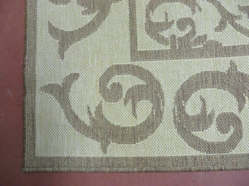 5' X 7' Machine Made Natural Fiber Jute Kilim Two Sided Rug Carpet Flat Weave Contemporary Design by Jewel Rugs
