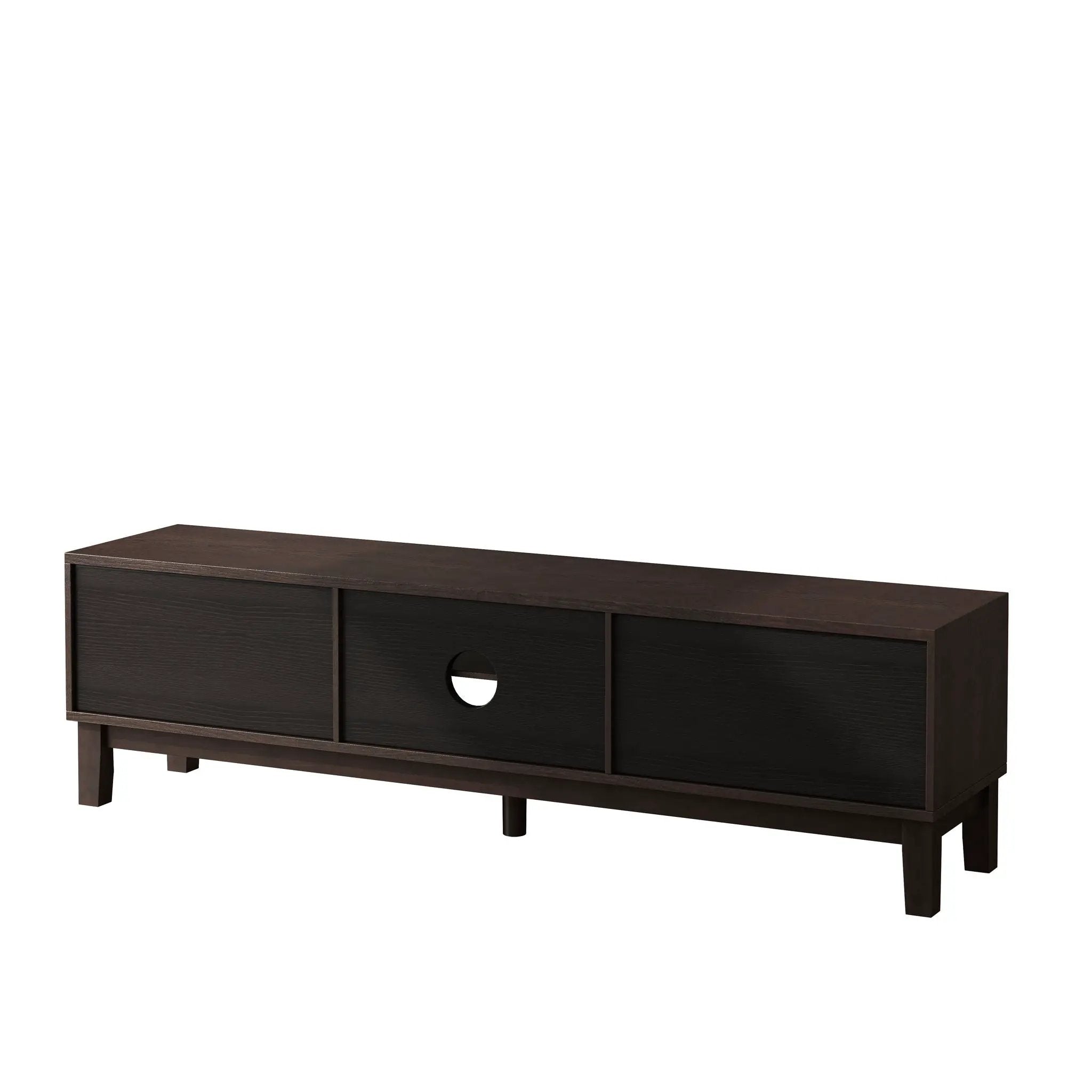 Media Console With 4 Drawers And Cable Management by Unique Piece Furniture