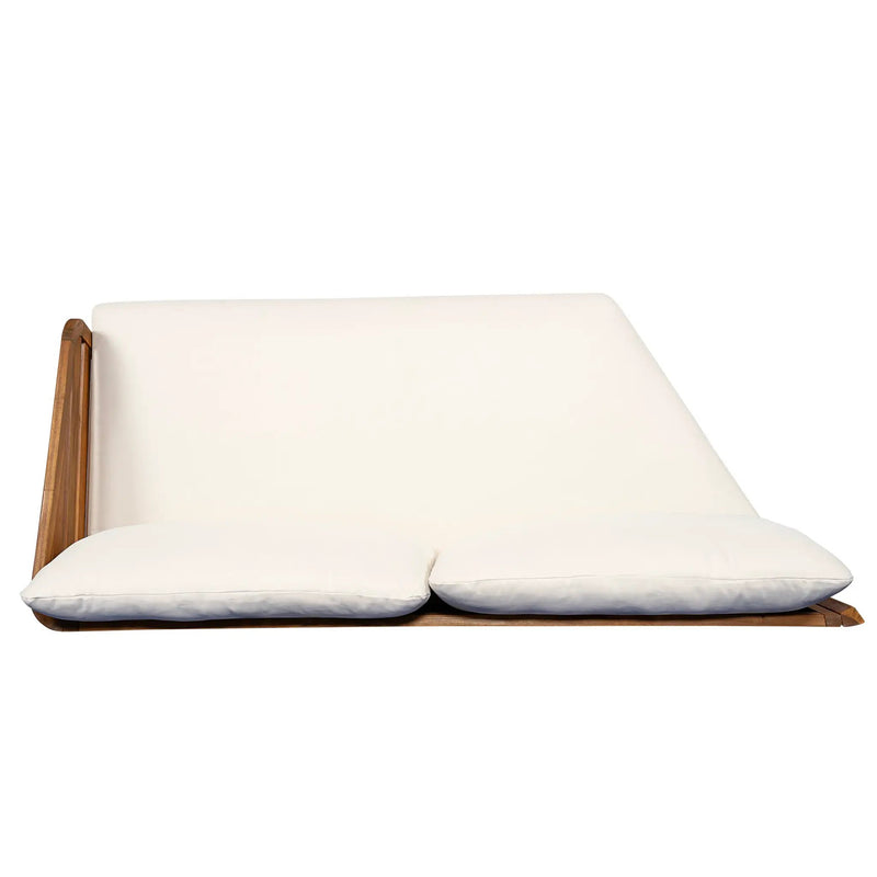Royal Acacia Patio V Sofa Sectional Set, Beige by HouseOfZazla