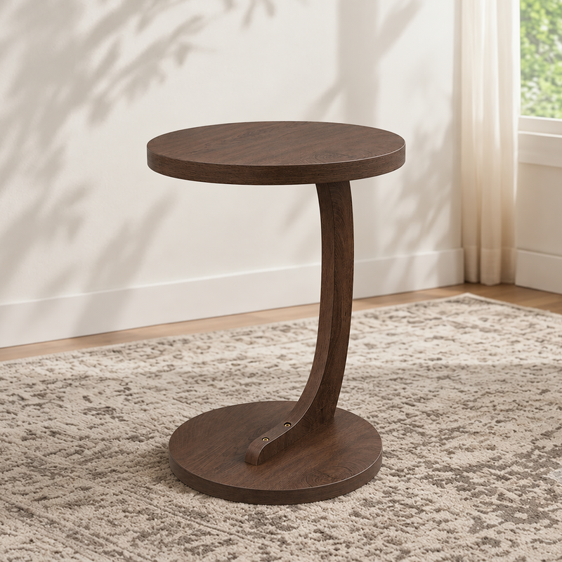 14.96" × 21.65" C-Shaped End Table, photo 2 of 10