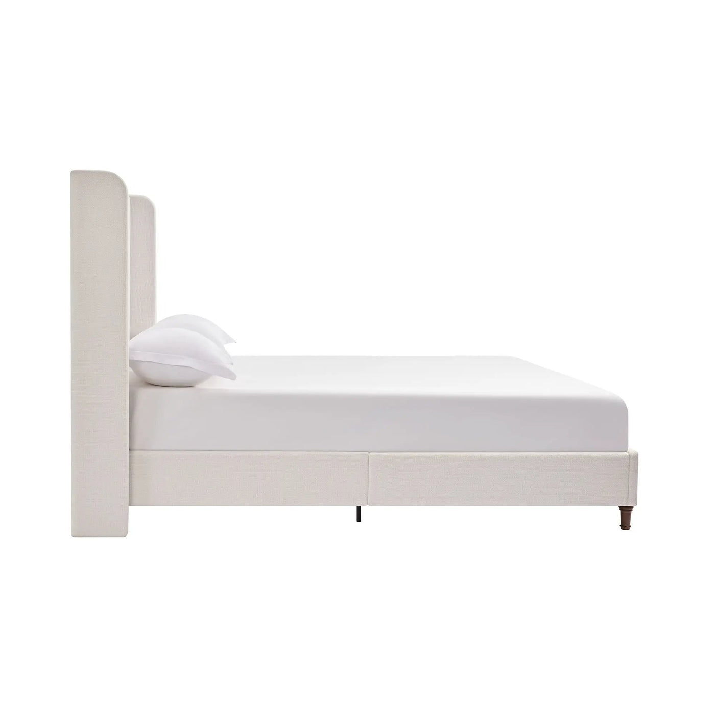 Harper - Tall Headboard Upholstered Bed / High Headboard / Elegant Simplicity / No Box Spring Needed by HouseOfZazla