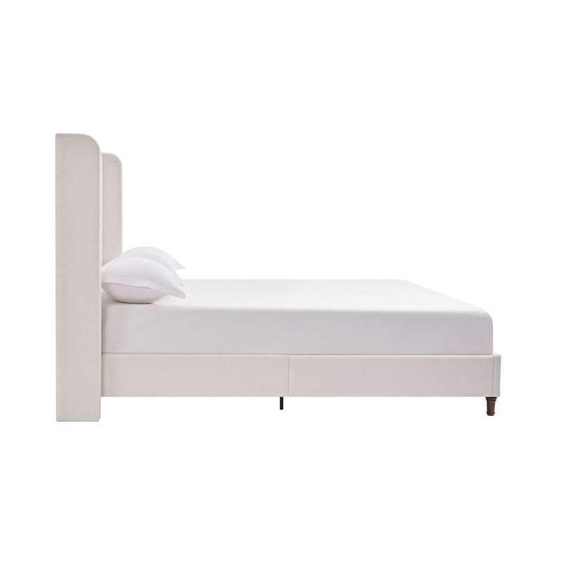 Harper - Tall Headboard Upholstered Bed / High Headboard / Elegant Simplicity / No Box Spring Needed by HouseOfZazla