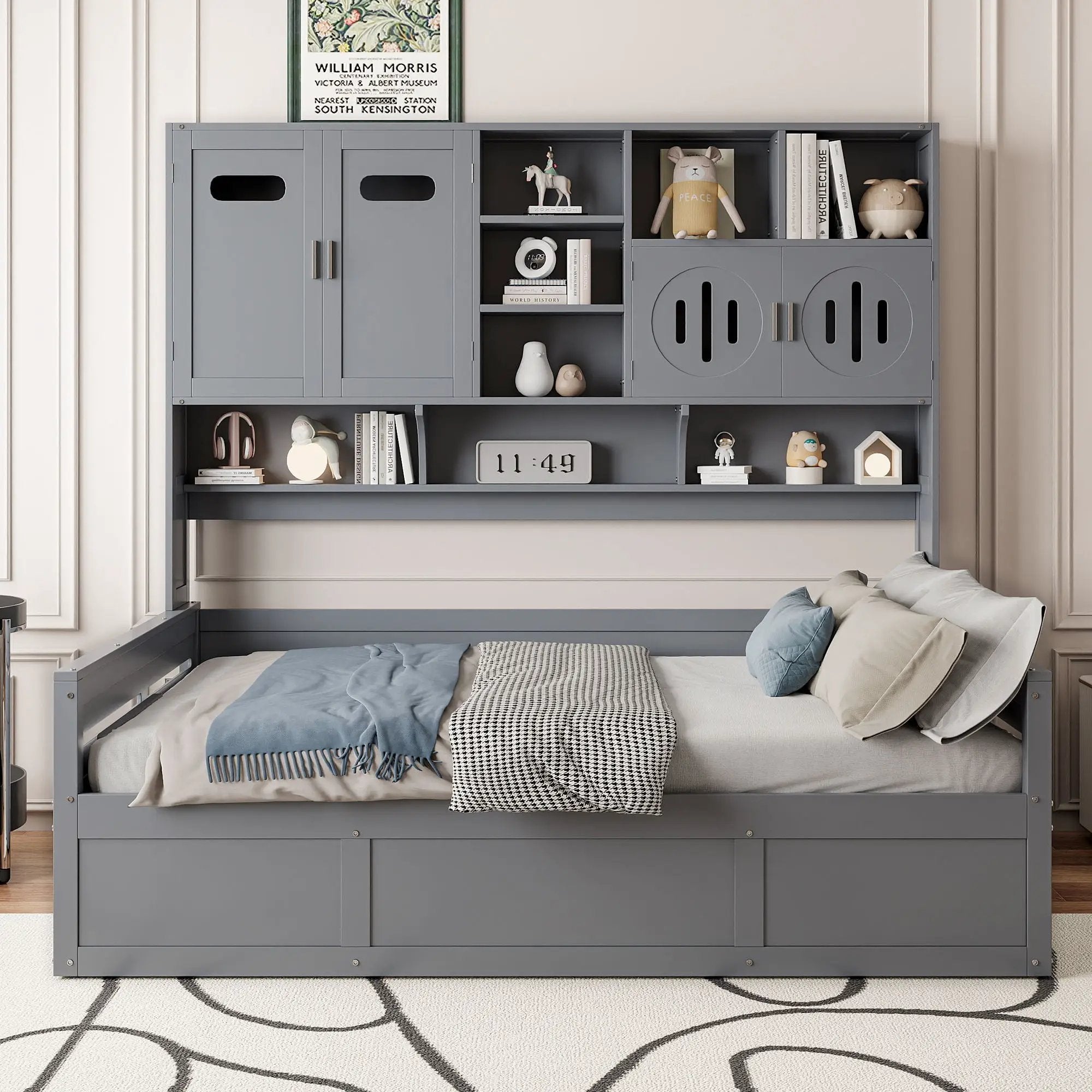Daybed With All-In-One Cabinet And Shelf by Unique Piece Furniture