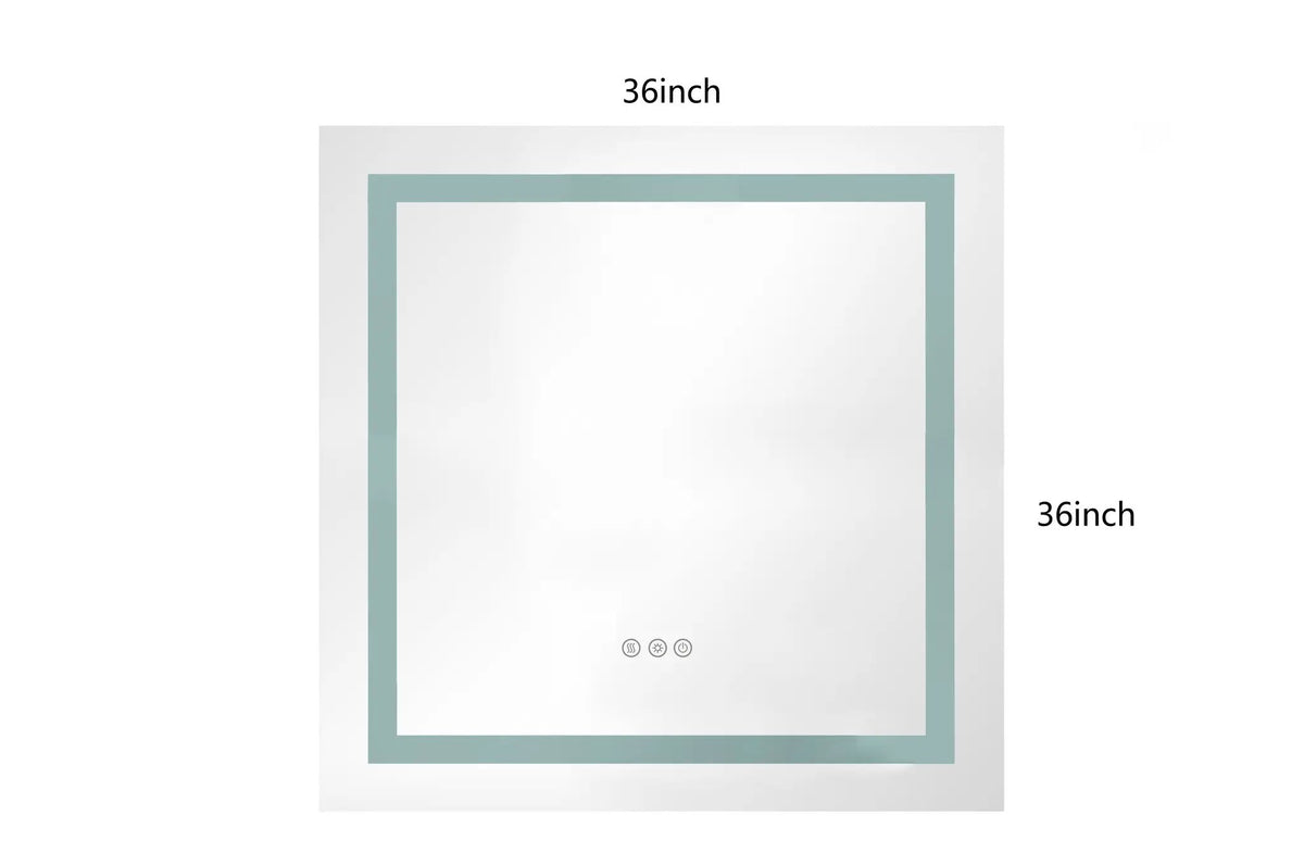 36 x 36 Inch LED Bathroom Mirror by HouseOfZazla