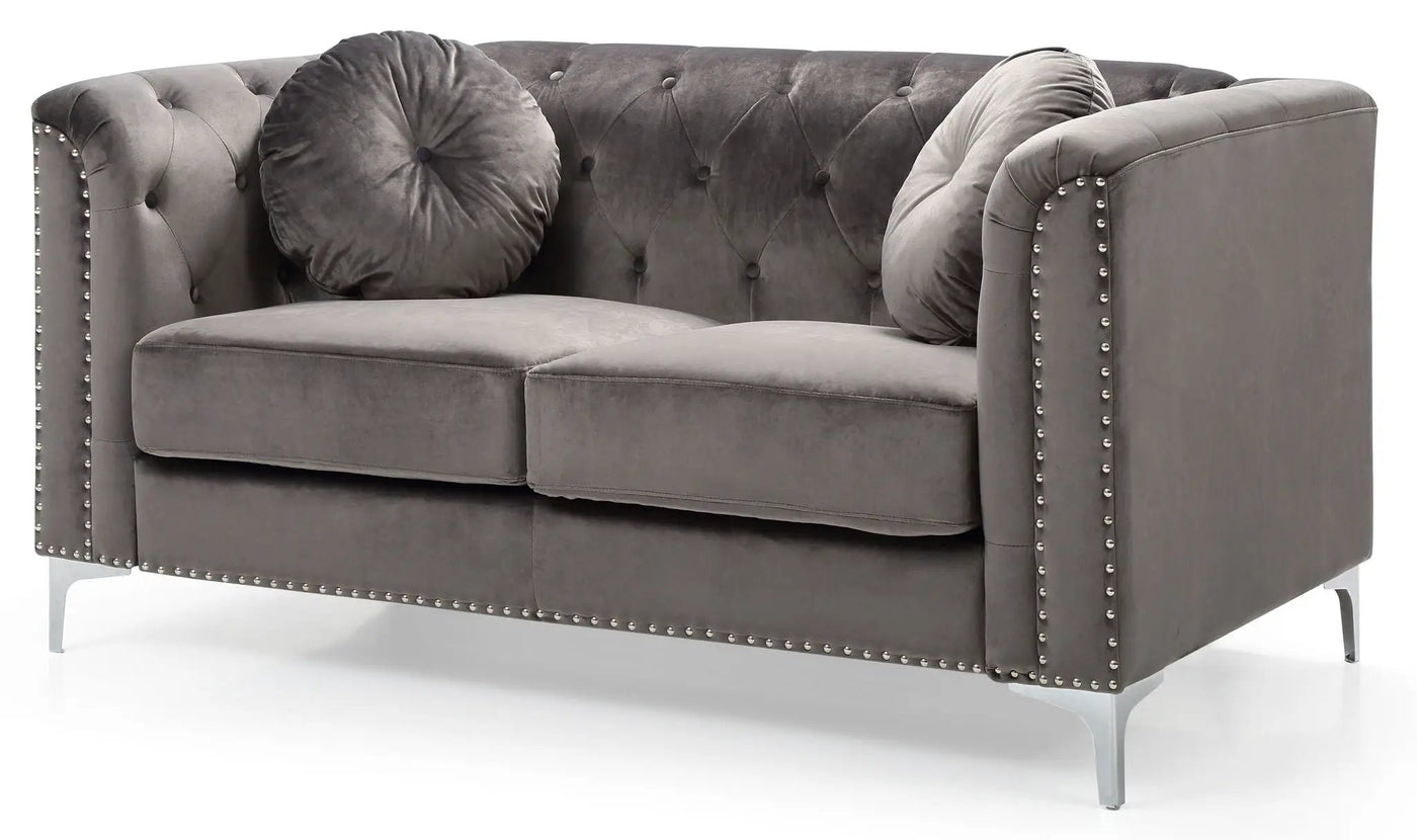 Stylish Sloped Arm Loveseat by HouseOfZazla