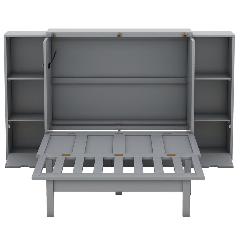 Murphy Bed With Shelves, Drawers And USB Ports by HouseOfZazla