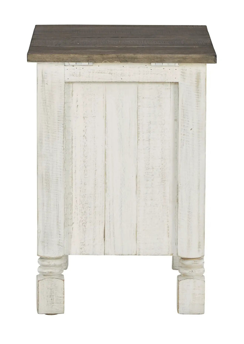 Havalance - Chair Side End Table - White / Gray by Unique Piece Furniture