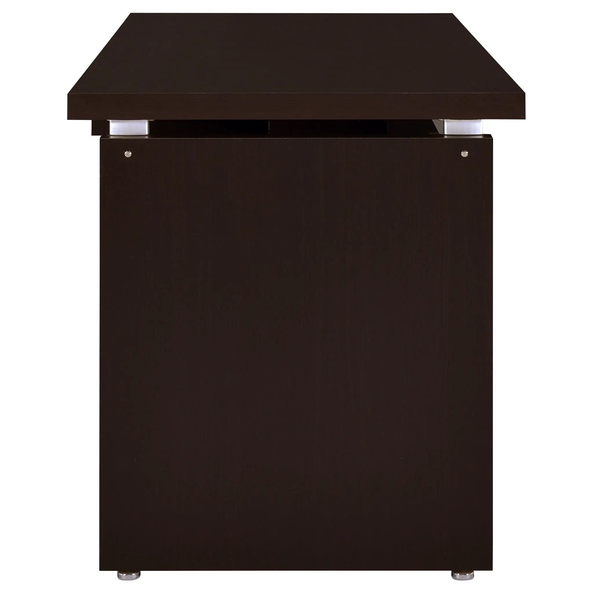 Skylar 83-inch L-Shaped Office Computer Desk Cappuccino by Unique Piece Furniture