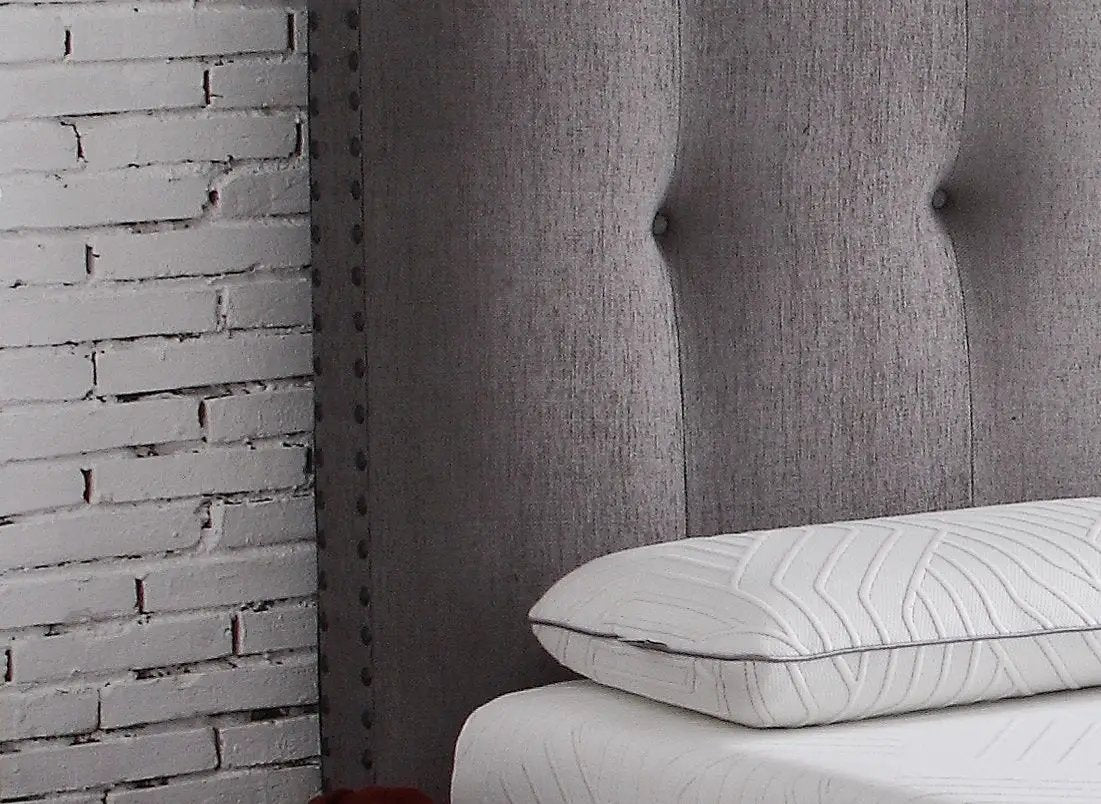 Bridgevine Home - Queen Size Tufted Upholstered Headboard With Nailhead Trim - Gray by HouseOfZazla