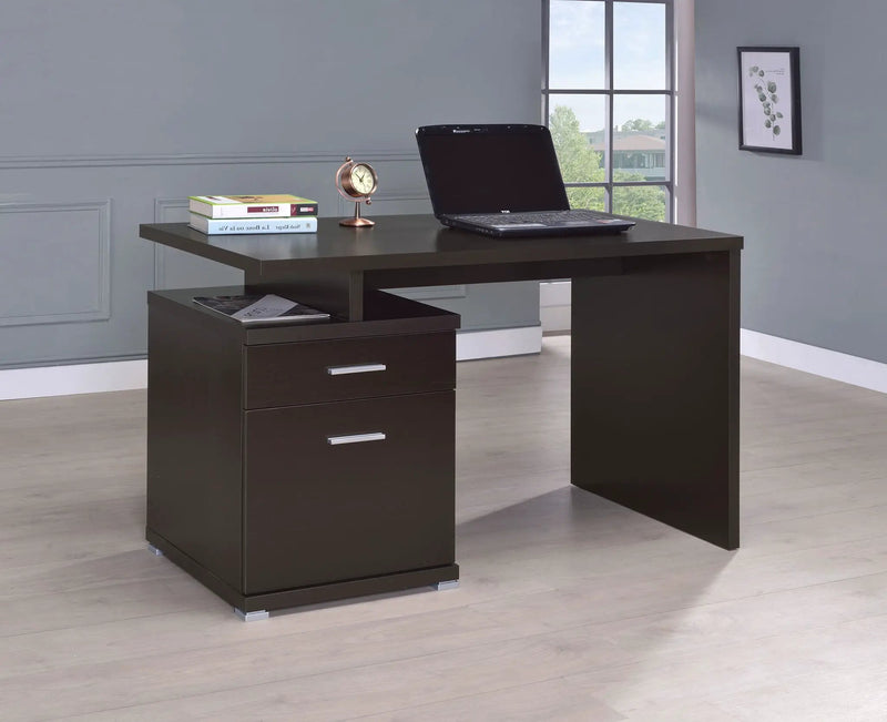 Irving 47-inch 2-drawer Office Computer Desk Cappuccino by Unique Piece Furniture
