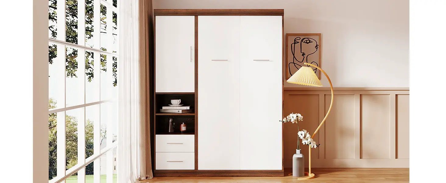 Murphy Wall Bed With Cabinet by HouseOfZazla