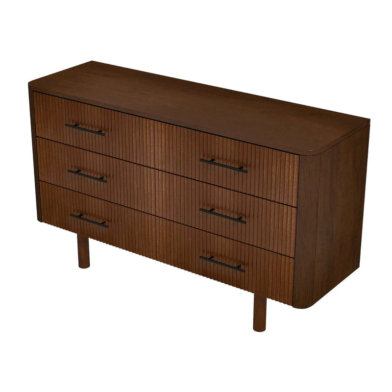 Logan - Dresser With 6 Drawers - Brown by HouseOfZazla