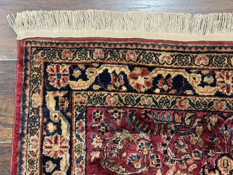 Persian Sarouk Rug 3x5, Antique Persian Carpet by Jewel Rugs