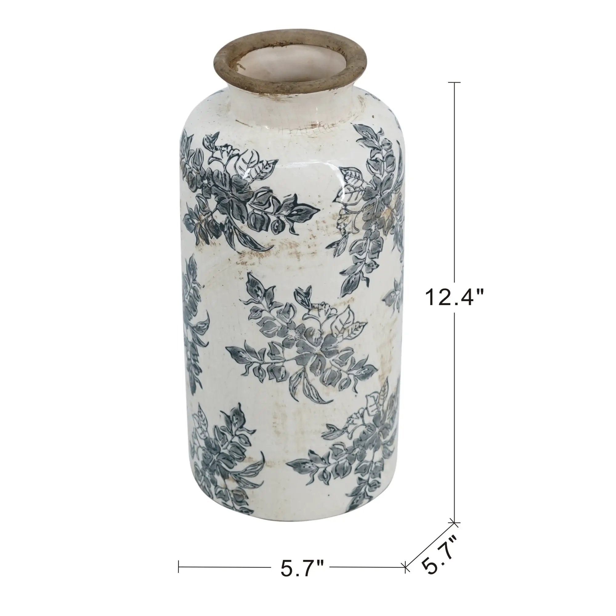Vintage Inspired Ceramic Accent Vase by HouseOfZazla