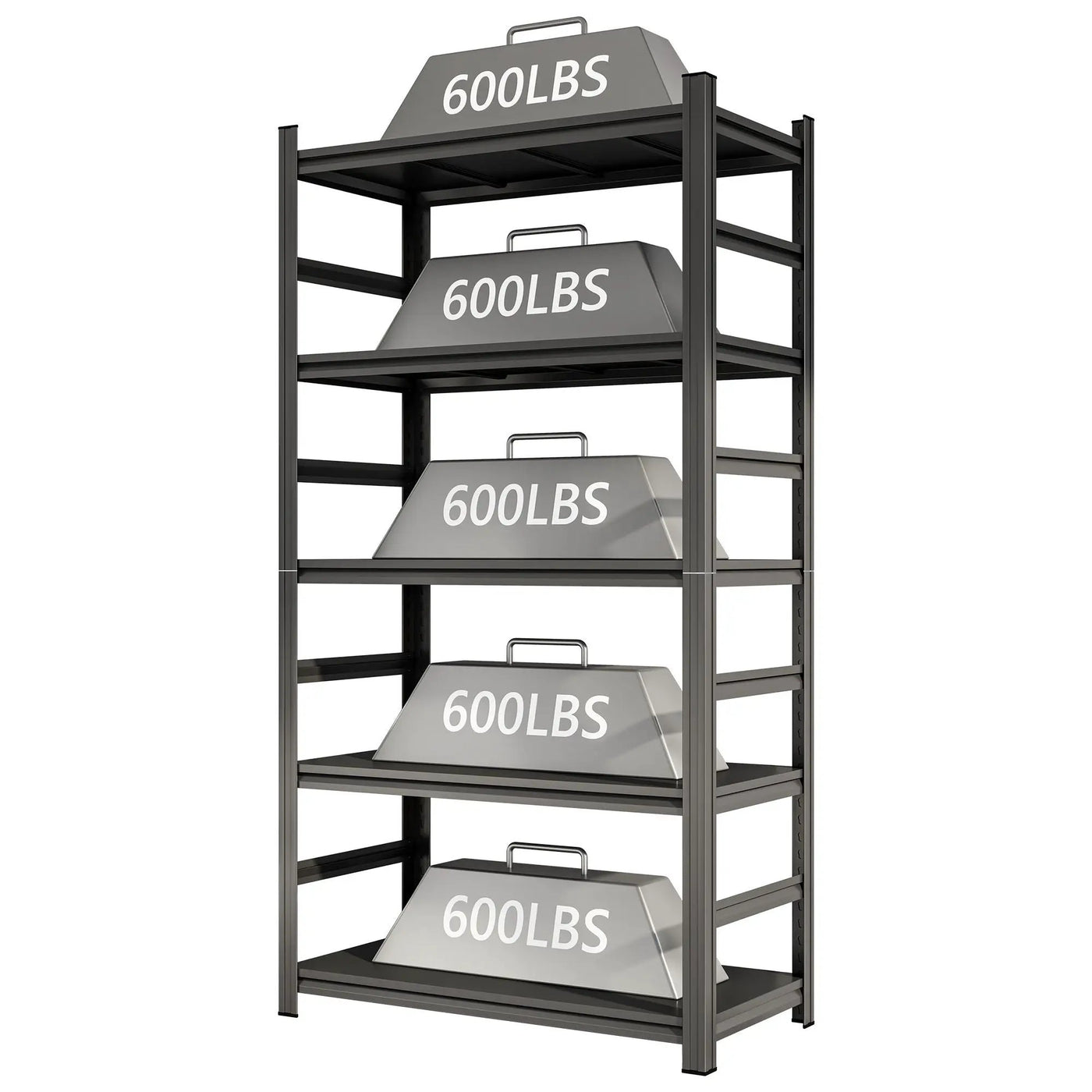 5 Tier Heavy Duty Shelving Unit Adjustable Shelving Units by HouseOfZazla