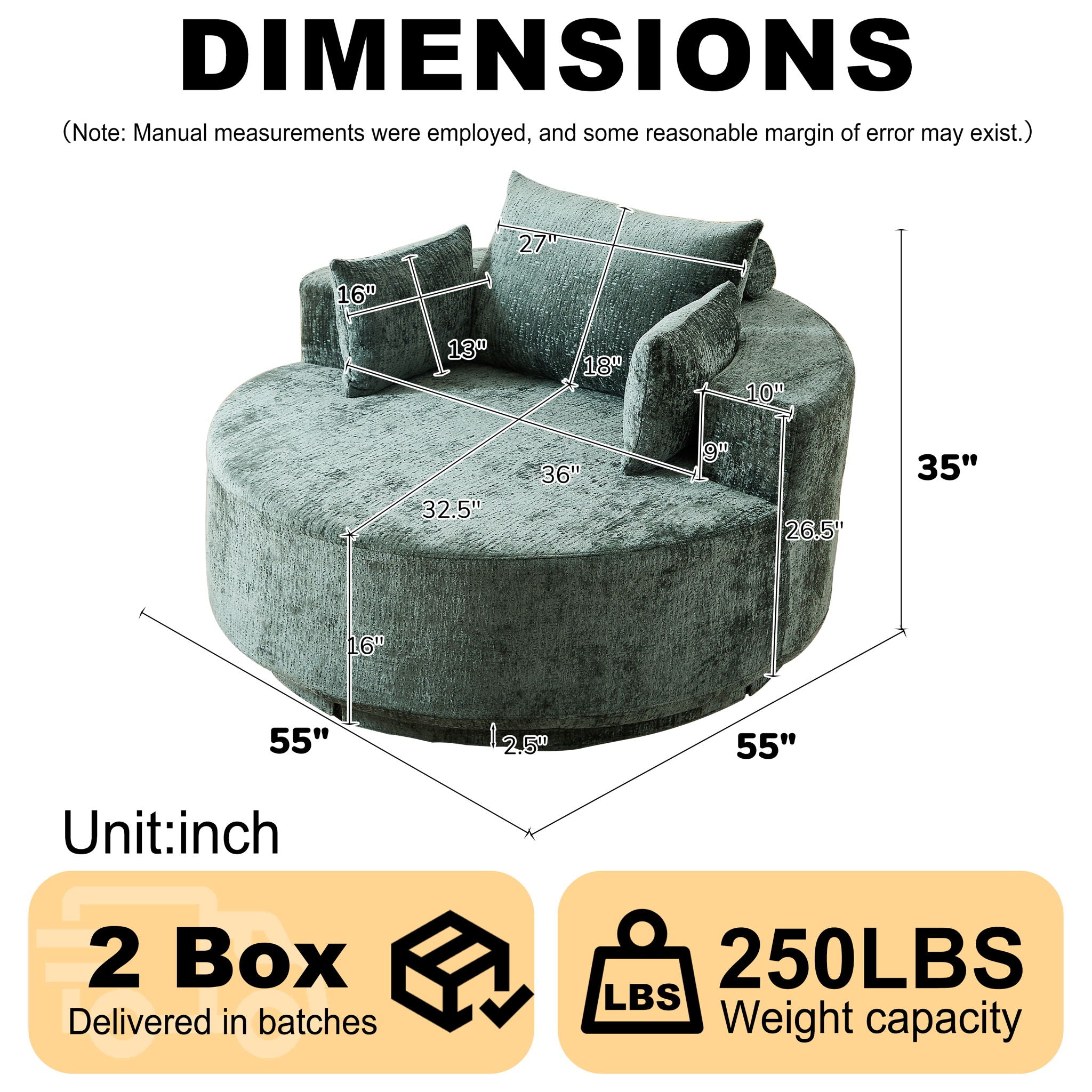 Single Sofa, Sleeper Chair For Living Room by HouseOfZazla