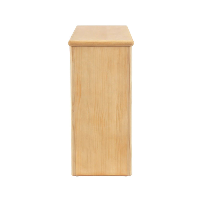 Fluted Console Table With Semi Circular Drawers - Natural by HouseOfZazla