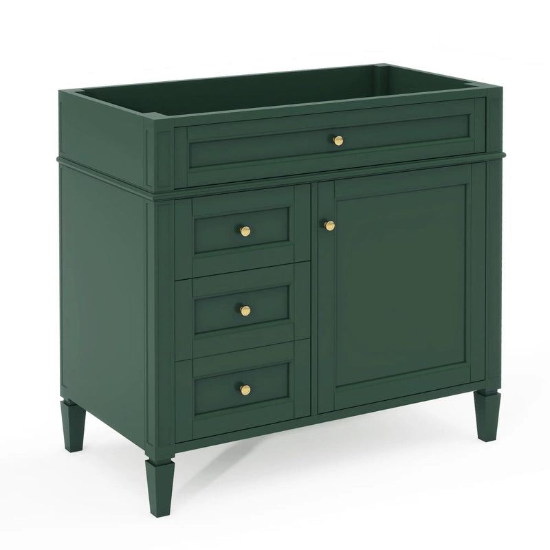 Bathroom Vanity With 2 Drawers And Tip-Out Drawer, Storage Cabinet