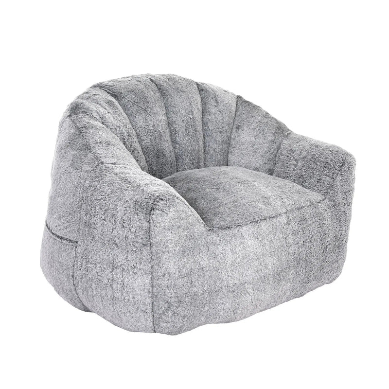 Beanbag Chair, Beanbag Sofa Chair With Armrests Stuffed High Density Foam by Unique Piece Furniture