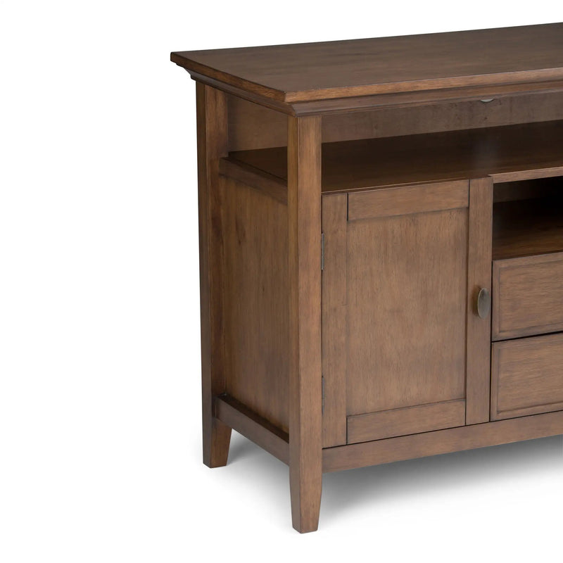 Redmond - Tall TV Media Stand - Rustic Natural Aged Brown by Unique Piece Furniture