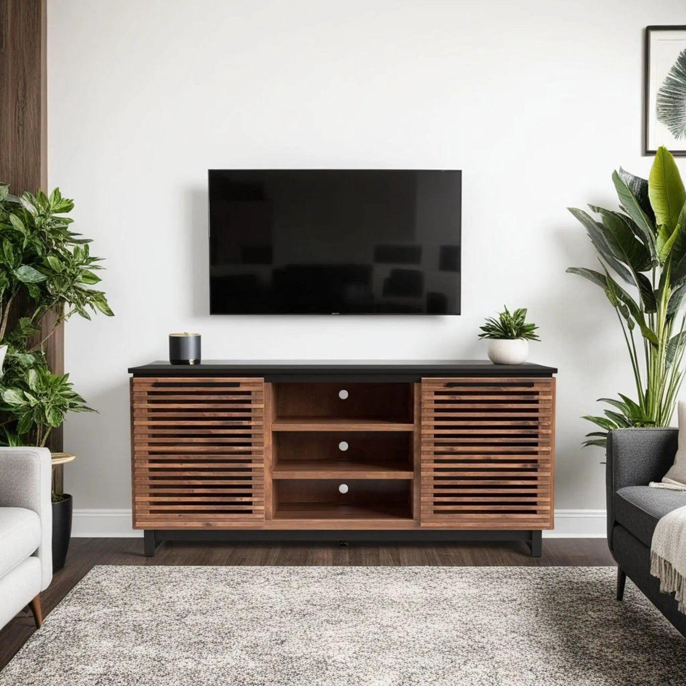 Cable Management TV Stand Console by Unique Piece Furniture