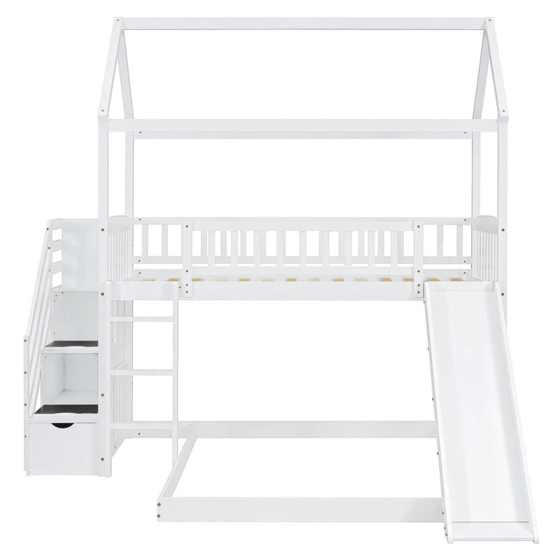 House Bunk Bed With Slide by Unique Piece Furniture