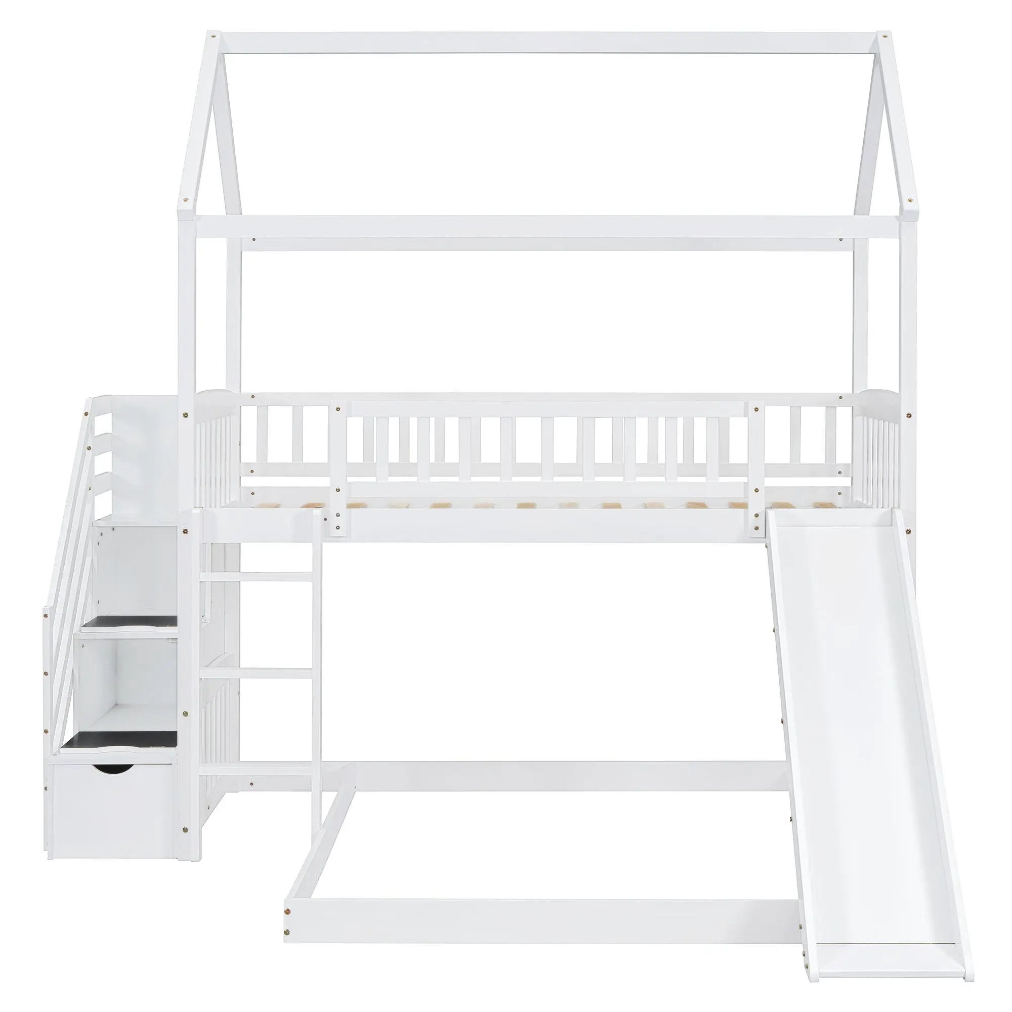 House Bunk Bed With Slide by HouseOfZazla