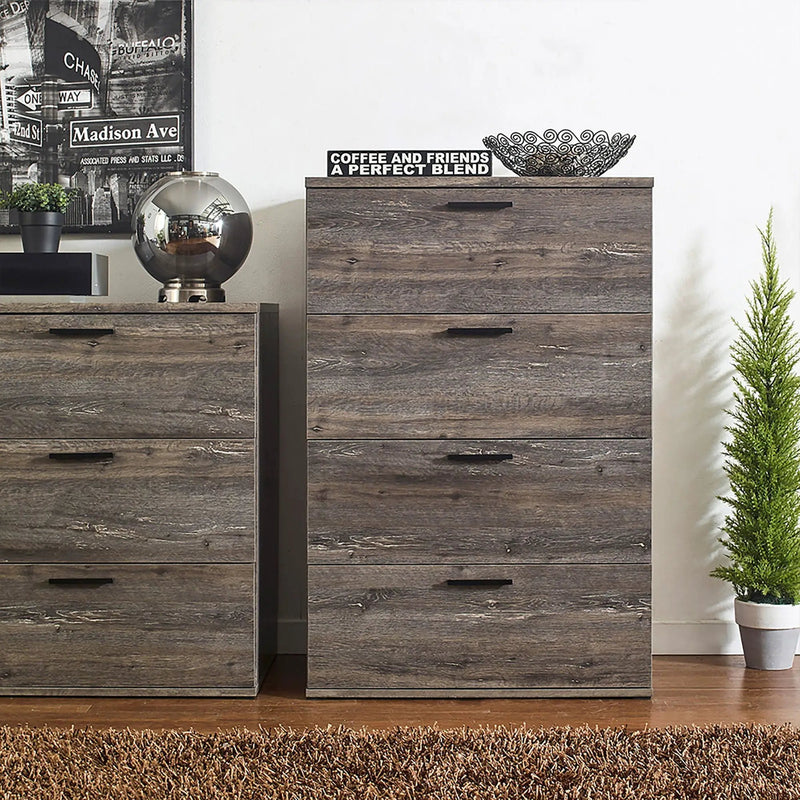Oliver - Farmhouse Jumbo Chest With 4 Drawer Storage by HouseOfZazla