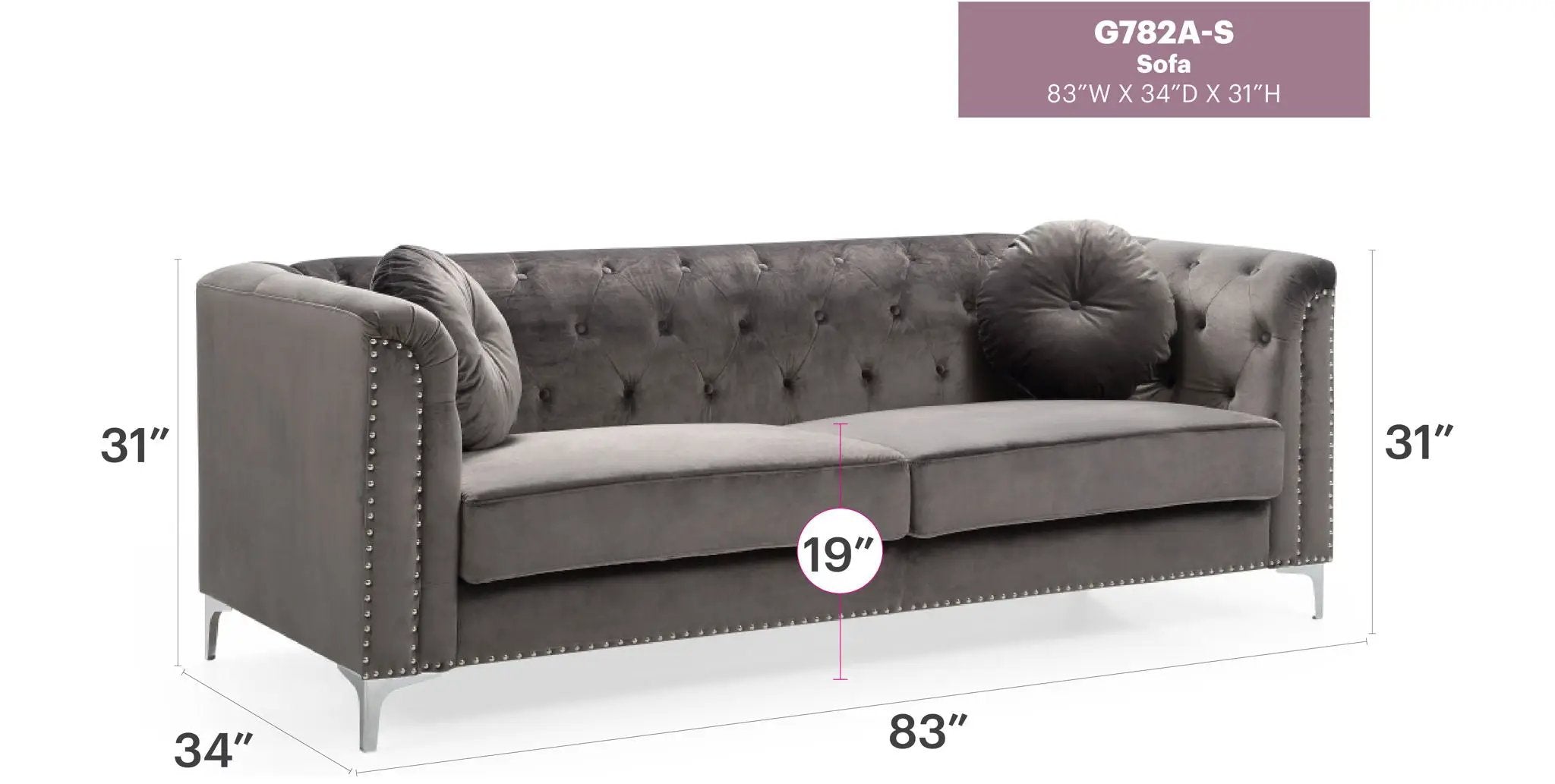 Pompano - Elegant Contemporary Sofa by HouseOfZazla