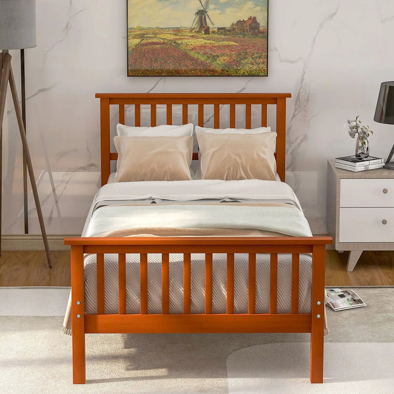 Platform Bed With Headboard And Footboard by HouseOfZazla