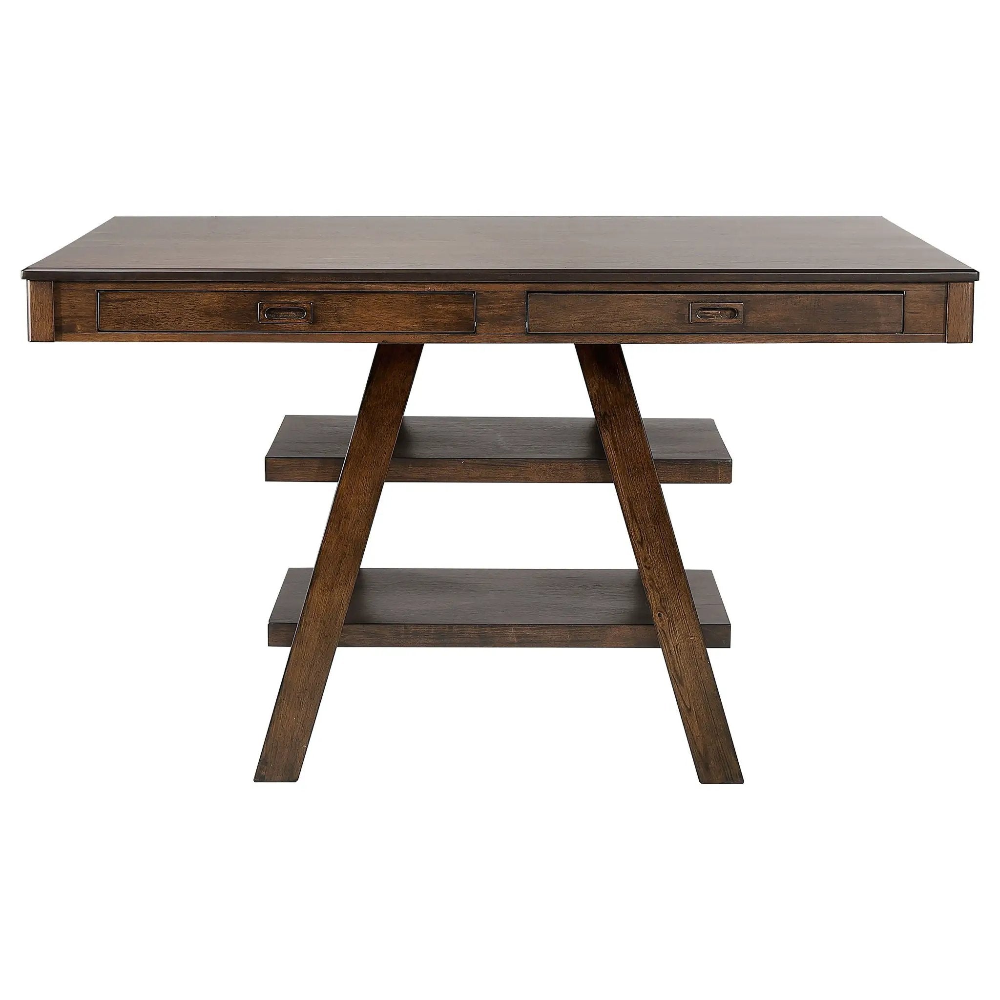 Dewey Rectangular 60-inch Counter Height Dining Table Walnut by Unique Piece Furniture