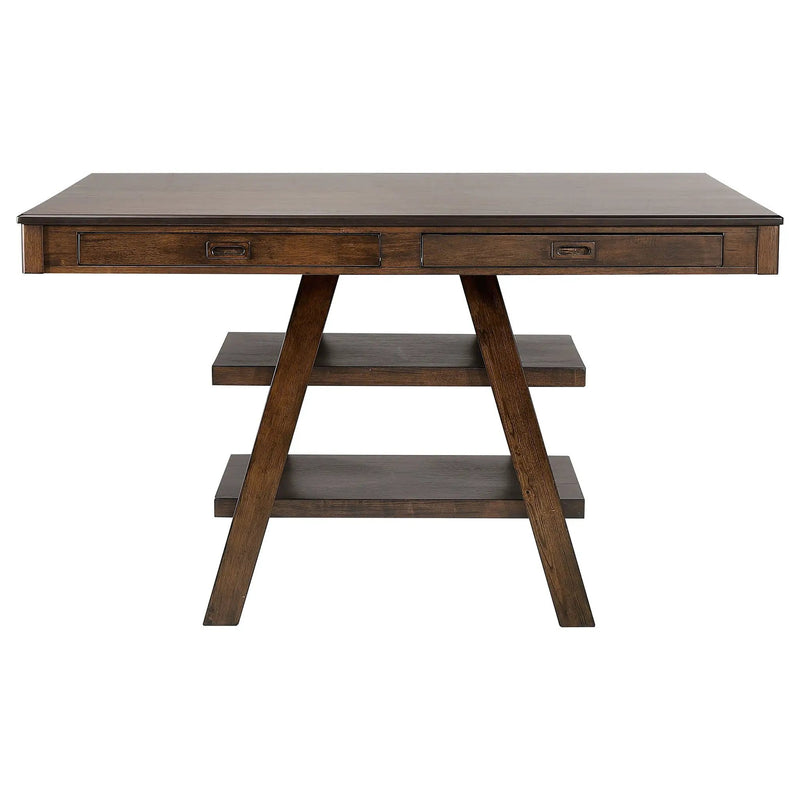 Dewey Rectangular 60-inch Counter Height Dining Table Walnut by Unique Piece Furniture